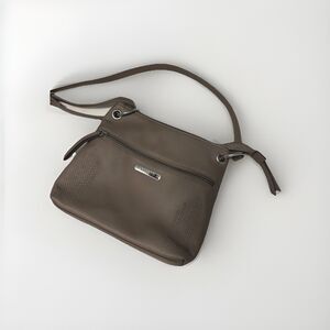 Rosette Bodhi Crossbody Bag Flux Leather Taupe Brown ￼